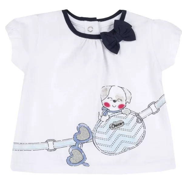 Hot Chicco T-Shirt Com Manga Curta E La O