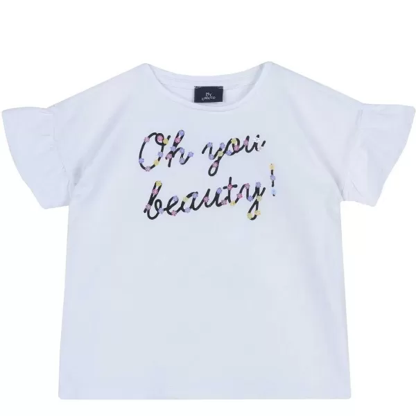 Best Chicco T-Shirt Com Pequenas Flores - Algod O Sustent Vel