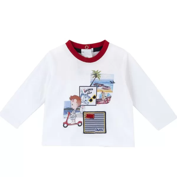 Cheap Chicco T-Shirt De Manga Comprida E Estampagem