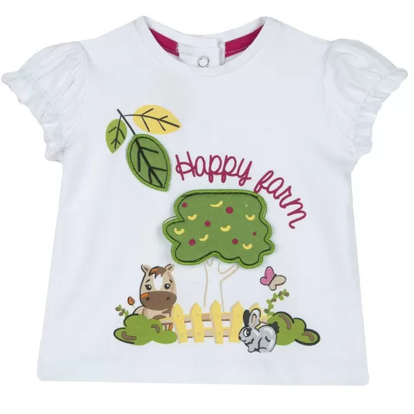 Best Sale Chicco T-Shirt Happy Farm - Algod O Sustent Vel