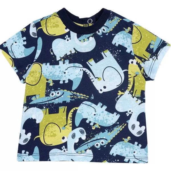 Cheap Chicco T-Shirt Manga Curta Com Padr O De Animais