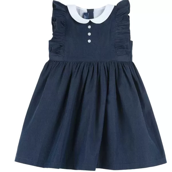 Outlet Chicco Vestido Com Gola E Folhos