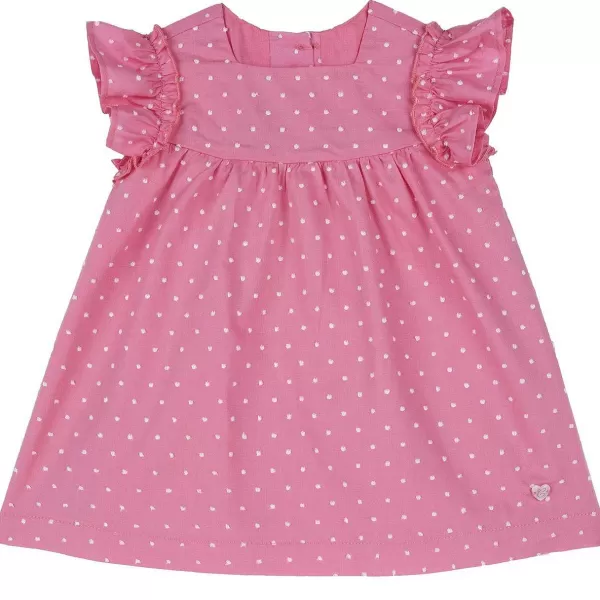 Flash Sale Chicco Vestido Com Manga Curta E Estampagem De Bolinhas