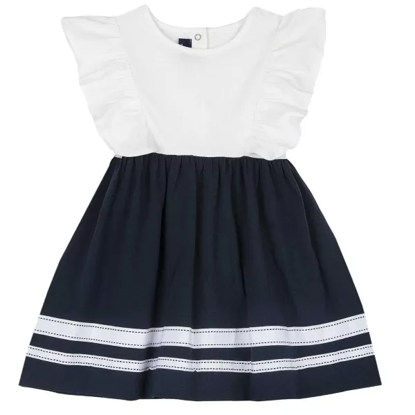 Best Chicco Vestido Com Manga De Folhos