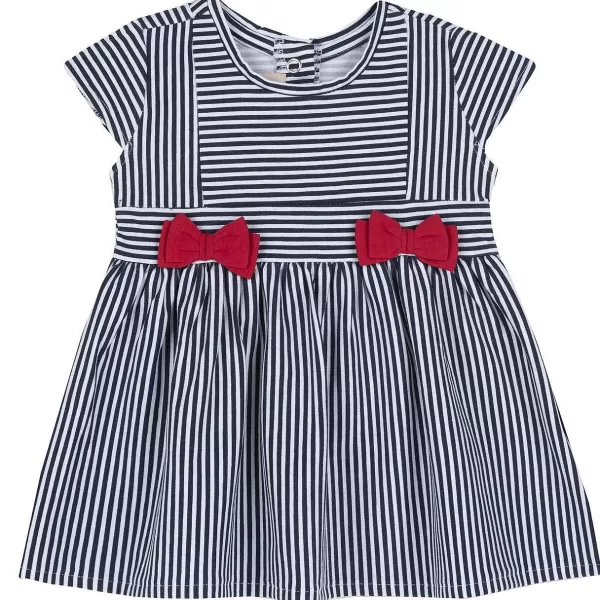 Clearance Chicco Vestido Com Padr O Riscas E La Os