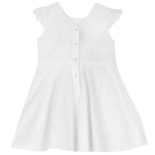 Shop Chicco Vestido Elegante Com Bordados Sangallo