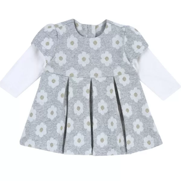 Clearance Chicco Vestido Em Tecido Jacquard Com Desenho De Flores