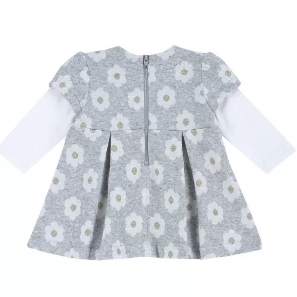 Clearance Chicco Vestido Em Tecido Jacquard Com Desenho De Flores