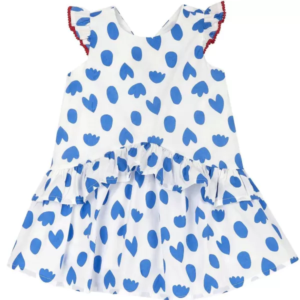 Shop Chicco Vestido Estampado Com Folhos Nas Mangas