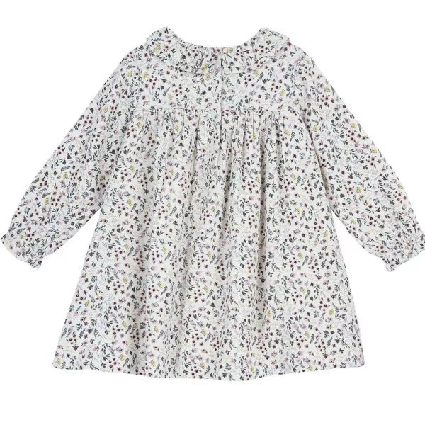 New Chicco Vestido Manga Longa Com Estampa Floral